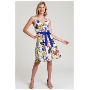 Gorgeous Floral Dress Self Tie Sash